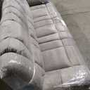 Sitswell Platinum Pearce Reclining Sofa Earthtone Grey 90.94"w x 3858"d x 41.34"h