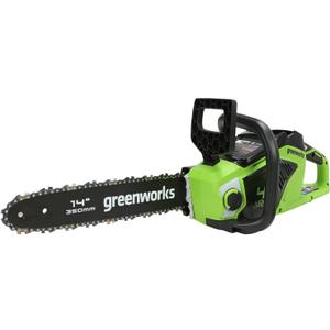 Greenworks 40V 14" Cordless Chainsaw, Electric Cordless, (Great For Storm Clean-Up, Pruning, and Camping) Tool only