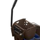 Carlisle FoodService Products Omnifit Mop Bucket with Side Press Wringer and Soiled Water Insert for Floor Cleaning, Kitchens, Restaurants, And Janitorial Use, Polypropylene (Pp), 35 Quarts, Brown