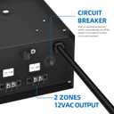 Low Voltage Landscape Transformer, 300W Outdoor Low Voltage Trams Former Waterproof, Dusk to Dawn Sensor Control, 120VAC to 12 V, 2 Outputs for Outdoor Landscape Lightings, ETL Listed (200, Watts)