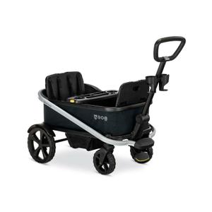 BOB Gear Renegade Foldable Stroller Wagon with 3 Seats, 5-Point Harness System, All-Terrain Tires, and Push and Pull Handle, Nightfall