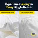Serta Goose Feathers Down Fiber Comforter Queen Size Duvet Insert,100% Cotton,Hotel Luxury Hypoallergenic Comforter 58oz All Season Medium Warmth 90 x 90 in White