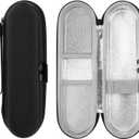 Linkidea Electric Toothbrush Travel Case with Ventilation, Compact Hard Shell Toothpaste/ Electronic Brush Protective Storage Bag, Compatible with Oral-B iO Series, Philip Sonicare