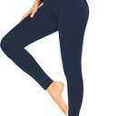 FULLSOFT Soft Leggings for Women - High Waisted Tummy Control No See Through Workout Yoga Pants (XX-Large-3X-Large, 1-navy Blue)