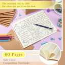 Handepo 100 Pack Composition Notebooks A5/A6 Ruled Lined Composition Kraft Notebooks Bulk Soft Cover Journals Travel Diary Memo for Students Classroom Office Supplies(A6,Kraft Color)