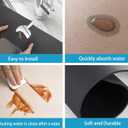 2 x Kitchen Sink Splash Guard Faucet Mat -1 PC Super Absorbent Fast Drying Mat Sink Gadgets-Splash Guard Behind Faucet Drip Catcher for Kitchen, Bathroom,Sink Mat, Dish Drying Mat, Bathroom(15" X 5.5" ) (Petals)