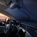 Lamicall Car Windshield Sun Shade - [4 Layers Nano Coating][Light and Thin] Foldable Front Window Sunshade, UV Block, Auto Interior Protection, 57"x29" Windshield Cover for Compact Sedan, SUV (Small)