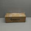 GRENTY Metal Arch Backdrop Stand and Cover Set 7.2FT/6FT, Wedding Arch Frame with Spiral Rotating Joint and 2 Wrinkle-Resistant Cover for Birthday, Anniversary, Wedding, Party, Baby Shower (White)