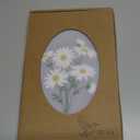 Embroidered Floral Journal Notebook, Softcover, Dotted line, (Light grey, Daisy), 192 Pages, Medium 5.8 inches x 8.6 inches - 80 GSM thick Paper Diary