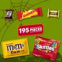 M&M's, Snickers & More Mini and Fun Size Halloween Candy, Assorted Chocolate Candy Variety Pack, 195 Ct Bulk Bag, Expiry: 06/01/26