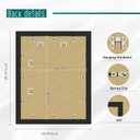 Picrit 22x28 Frame 3 Pack, Black Poster Frame, Display Poster 18 x 24 with Mat or 22 x 28 without Mat for Horizontal or Vertical Wall Mounting