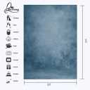 BoTong 5x7ft Abstract Blue Portrait Backdrop Graduation Headshots Photography Background Newborns Baby Photocall Adult Child Travel Family Party Yearbook Decor Studio Props