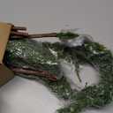 Jutom 6 Pcs Christmas Cedar Pine Branches - 35.4'' Artificial Greenery Cedar Stems Christmas Faux Lifelike Pine Picks for Vase DIY Crafts Xmas Wreath Garland Indoor & Outdoor Home Decoration