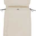 Classic Accessories Montlake Water-Resistant 80 x 26 x 3 Inch Outdoor Chaise Lounge Cushion Slip Cover, Patio Furniture Cushion Cover, Antique Beige, Patio Furniture Cushion Covers