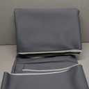 Majestic Giftware PVC Faux Leather Rectangle Tablecloths | (TCE5-5472) Gray Waterproof & Spill Proof Dining Table Cover | Decorative Washable Tablecloth for Home, Kitchen, Party (54X72)
