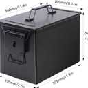 Ammo Can&Ammo Case Storage Box,Metal Ammo Box,Fireproof/Waterproof/Airtight/Used for Storage 30 & 50 Cal Ammunition, 340 * 205 * 265mm