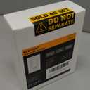 BESTTEN 2 Pack Dimmer Light Switch, Universal Lighting Control, Single Pole or 3 Way, Compatible with LED Dimmable Lamp, CFL, Incandescent, Halogen Bulb, Decorator Wallplate Included, UL Listed, White (Standard)