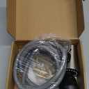 Metal Kitchen Faucet Head Replacement - Pull Down Sprayer Head for Kitchen Faucet, 3-Function Spray Nozzle with 15 Adapters, Sink Faucet Head Replacement Stainless Steel, Brushed Nickel