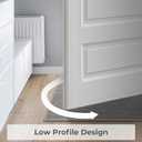 GRANNY SAYS Gray Bathroom Rugs, Absorbent Bath Mats for Bathroom, 24" x 16", Soft Chenille Bath Mat, Small Bath Rugs Non Slip Washable, Quick Dry, Thin, Rug for Tub and Shower (Grey)