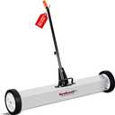 Buelkmag 55Lbs Nail Magnet Sweeper 36 Inch Rolling Magnetic Sweeper with Wheels Heavy Duty Telescopic Magnets Broom with Long Adjustable Handle to Clean Nails for Construction and Yard