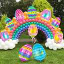 20 PCS Easter Egg Balloons, Happy Easter Foil Balloons, Egg Mylar Balloon for Party Decorations Supplies
