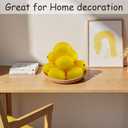 Artificial Lemons Simulation Lifelike Small Lemons Fake Fruit for Home Kitchen Wedding Party Decoration Photography 12pcs Set (Yellow)