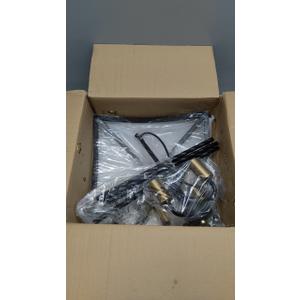 LAMKNVS Farmhouse 4 Lights Pendant Light, Industrial Black Lantern Chandelier with E12 Gold Base Metal Cage Rustic Geometric Hanging Light Fixtures for Kitchen Island Foyer Entryway Dining Room