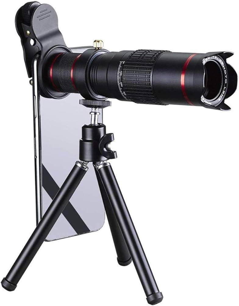 26X Zoom Mobile Phone Telescope Lens Optical Telephoto Camera Lens with Tripod Holder HD Telescope Universal Mobile Phone Lens