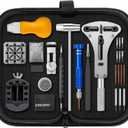 New UpgradedEventronic Watch Repair Kit Professional 154PCS, Watch Link Removal Kit, Watch Battery Replacement Tool Kit & Strap Adjustment, Watch Tool Kit, Watch Band Pin Tool with Carrying Case