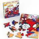 Spin Master Games, Marvel Spidey and His Amazing Friends Puzzles, Squishy Foam Puzzle, 25 Pieces, Spiderman Toys, for Ages 4 & Up