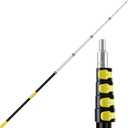 20FT Telescoping Pole, 26FT Reach Aluminum Extension Pole with 3/4" Universal Tip, Lightweigt Telescope Poles with Flip Lock, Sturdy Multi-Purpose Extension Poles for Cleaning, Fruit Picking, Painting