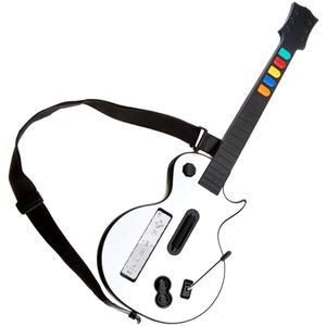 DOYO Wireless Wii Guitar Hero Controller with Strap - White