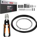 CNC Universal Bike Brake Cable Kit,Bicycle Brake Cable Set with Stainless Steel Wire Cutter-Front and Rear Brake Cable 2.5m with Oil Housing 3m for Mountain Bike/MTB/BMX/Road Bike.