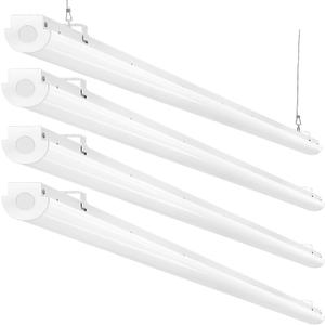 8FT LED Shop Lights 110W [6 Lamps F96T12 Equiv.], 12500LM, 5000K, Compact 8 Foot Strip Lights for Garage Shop, Suspended or Flush Mount, Energy Saving up to 4000W / 5Y, 4 Pack