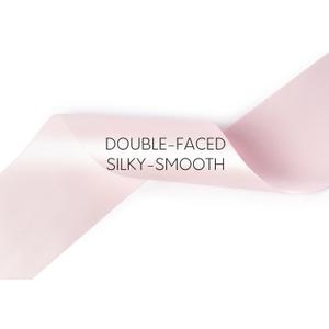 Light Pink Satin Ribbon 2.5 Inch Double-Faced Valentines Day Ribbons for Flower Bouquet Gift Wrapping Party Decor Wedding Invitation DIY Craft, 25 Yards