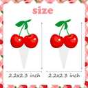 Cherry Birthday Party Supplies 48PCS Cherry Cupcake Toppers Sweet Cherrties Party Cake Decorations Fruit Theme Baby Shower Decor for Girls Wedding Bridal Shower Supplies