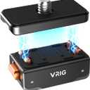 VRIG AC-48 Magnetic Quick Release Mount for Insta 360 Ace Pro 2/ Ace Pro/Ace/ X5/ X4/ X4 Air/ X3, 1/4" Screw Thread & Connection Plate Action Camera Adapter for Tripod Accessories