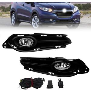 Fog Lights Compatible With 2016 2017 2018 HRV/HR-V Front Bumper Lights Driving Fog Lamps Halogen Bulbs w/Harness and Switch