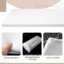 Amylove 1 Pack Polyurethane Foam 1/2" x 24" x 72" High Density Cushion Upholstery Foam Sheet for Seat Replacement DIY Projects Chairs Headboards Sofas Home (White)