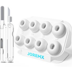 4 Pairs Silicone Replacement Ear Tips for AirPods Pro (2019) & AirPods Pro 2 (2022) with Cleaning Pen,Noise Reduction Holewith & Built-in Dust Guard Screen,USB-C (2023)-4 Sizes (XS/S/M/L)