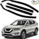 4PCS in Channel Rain Guards for 2014-2020 Nissan Rogue S SV SL, Durable Window Visors Wind Deflectors, Vent Shades Shield, 2014 2015 2016 2017 2018 2019 2020