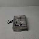 AUHOKY 2Pcs Adjustable Glass Rack Under Cabinet, Punch-Free 3 Rows Stemware Metal Holder, Hanging Glass Storage Hanger Organizer for Shelf Kitchen Bar Decor (3 Rows, Black)