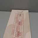 Wireless Keyboard and Mouse, Full-Size Typewriter Keyboard with Retro Round Keycaps, Ergonomic Design, Compatible with Windows PCs, Ideal for Home and Office