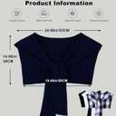 Shawl Wraps for Women Knotted Shawls Travel Casual Scarf Cape Shoulder Tops Fashion (Dark Blue)