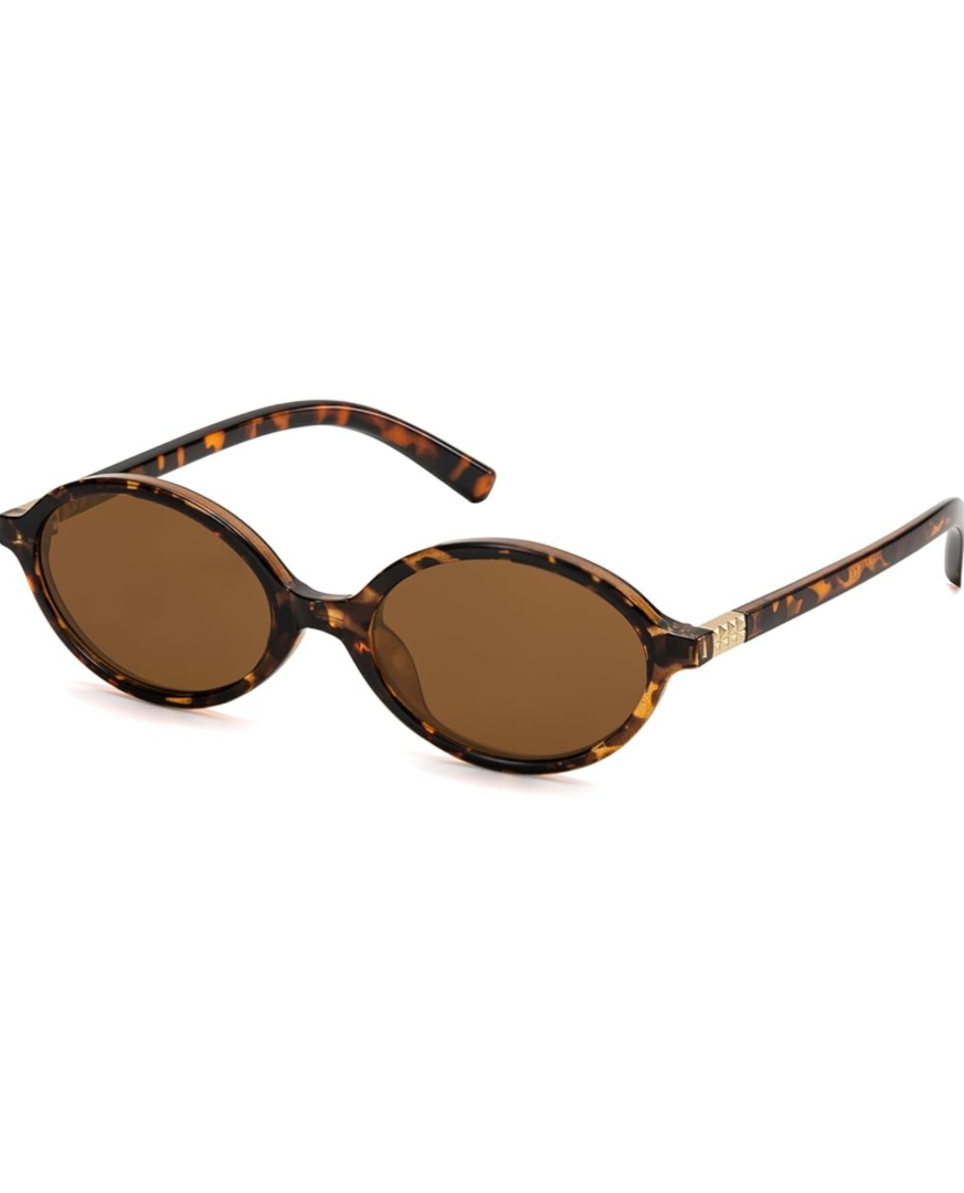 Retro Oval Sunglasses for Women Vintage 90s Y2K Trendy Designer Sun Glasses
