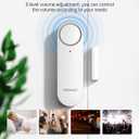 TECKNET Door Alarms When Opened, Window Door Alarm for Kids Safety, 2-in-1 Alarm & Chime, Door Sensor for Home Security, 3-Level Volume Control, Window Alarms for Garages, Apartment, 3Pcs