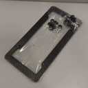 Carbon Fiber License Plate Frame, Glossy Waterproof Plastic Number Plate Frame Print Carbon Fiber Pattern for Man and Women (with Fasteners and Screws) 2 Pack