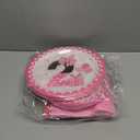 Oh Twodles Party Decorations - 96 Pcs Pink Cartoon Mouse Disposable Paper Dessert Plates Napkins Forks Tableware Set 2nd Birthday Supplies Favors for 2 Years Old Kids Girls Serves 24 Guests