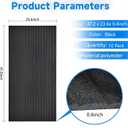 Large Acoustic Panels for Wall Sound Proof Sound Dampening Panels for Wall Decor and Ceilings 47.2 x 23.6 x 0.4 Inch Polyester Fiber Noise Absorb Panels for Bedroom Home Studio Office (Black, 5 Pack)