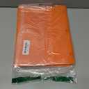 6 Pack Heavy Duty Plastic Pocket Folder with Prongs and Clear Front Pocket, 3 Pockets Folders with 3 Prongs and 2 Card Slot, Orange File Folders Fit Letter Size Paper for Office School Home Business